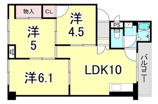 コーポ潮江の物件間取画像